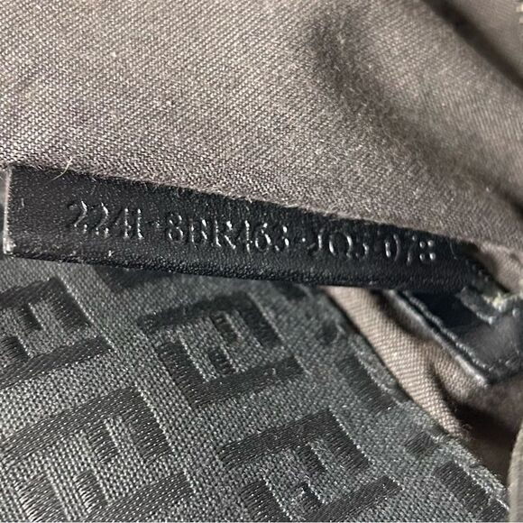 FENDI Zucca Tote in Zucca FF Black Canvas Mama Purse Handbag Bag - Picture 7 of 8